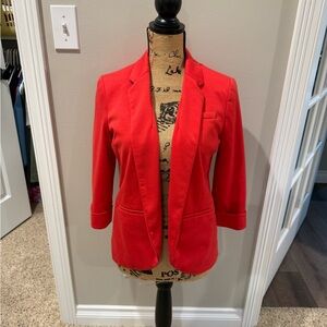 LC Lauren Conrad Bold Red Women's Blazer